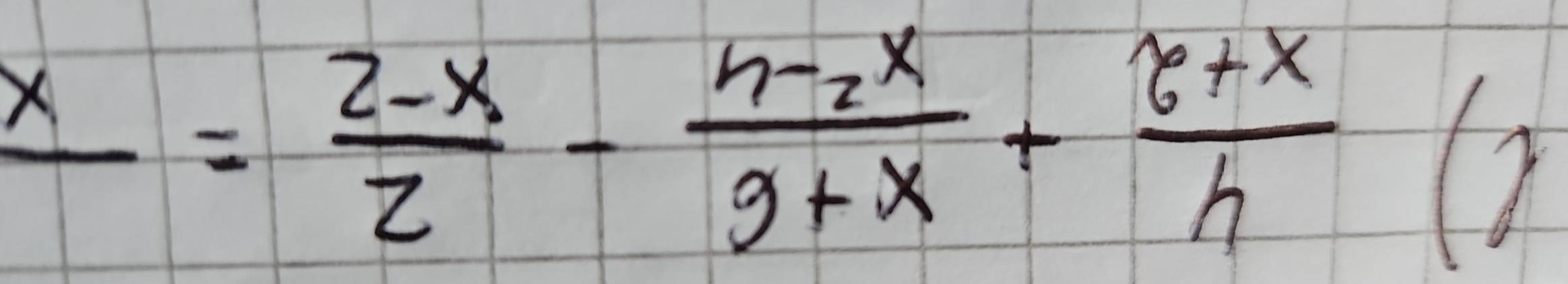  4/x+2 + (x+6)/x^2-4 - 2/x-2 =frac x