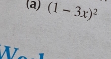 (1-3x)^2