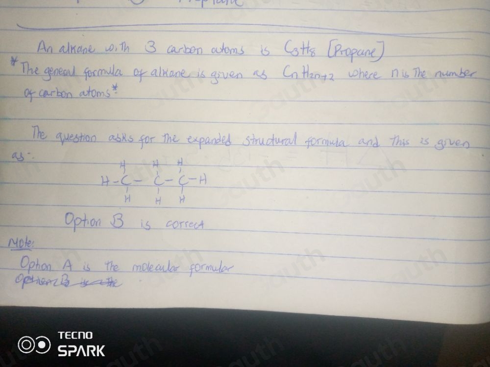 Solved: Which of these formulas is the expanded structural formula for ...