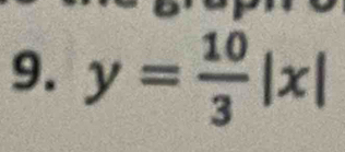 y= 10/3 |x|