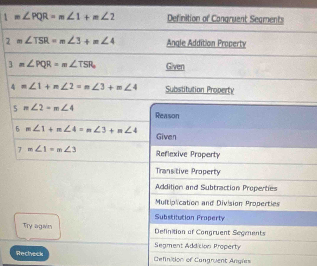 2
3
Recheck Definition of Congruent Angles