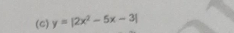 y=|2x^2-5x-3|