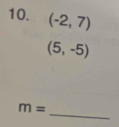 (-2,7)
(5,-5)
_
m=