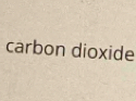 carbon dioxide