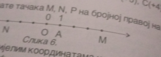 -π 6(+4)
ате тачака М, Ν, Ρ на броίноф правоj на 
N 
Μjелим Κоординаτаν