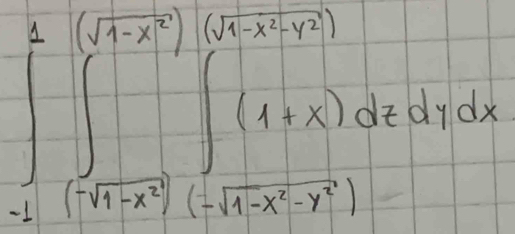 ∈tlimits _(-2)^2∈t _1^(((sqrt(3-x^2)))(sqrt 3-x^2y^)(∈t _-2)^2(1+x)y^2dx