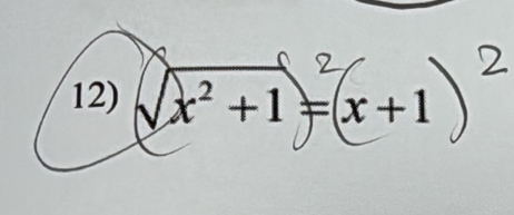 x² +1 = x +1 C