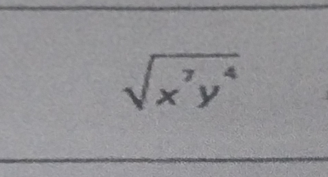 sqrt(x^7y^4)