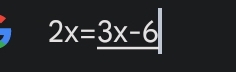 2x=_ 3x-6