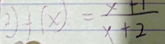 21 f(x)= (x+1)/x+2 