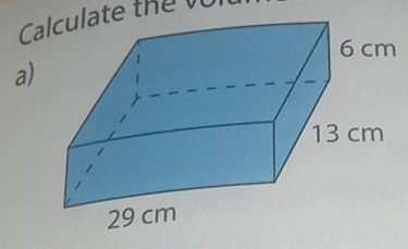 Calculate the v
a)