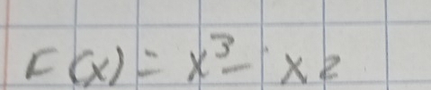 F(x)=x^3-x2