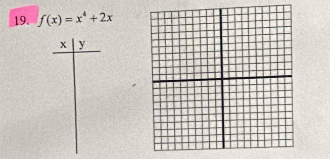 f(x)=x^4+2x
x y