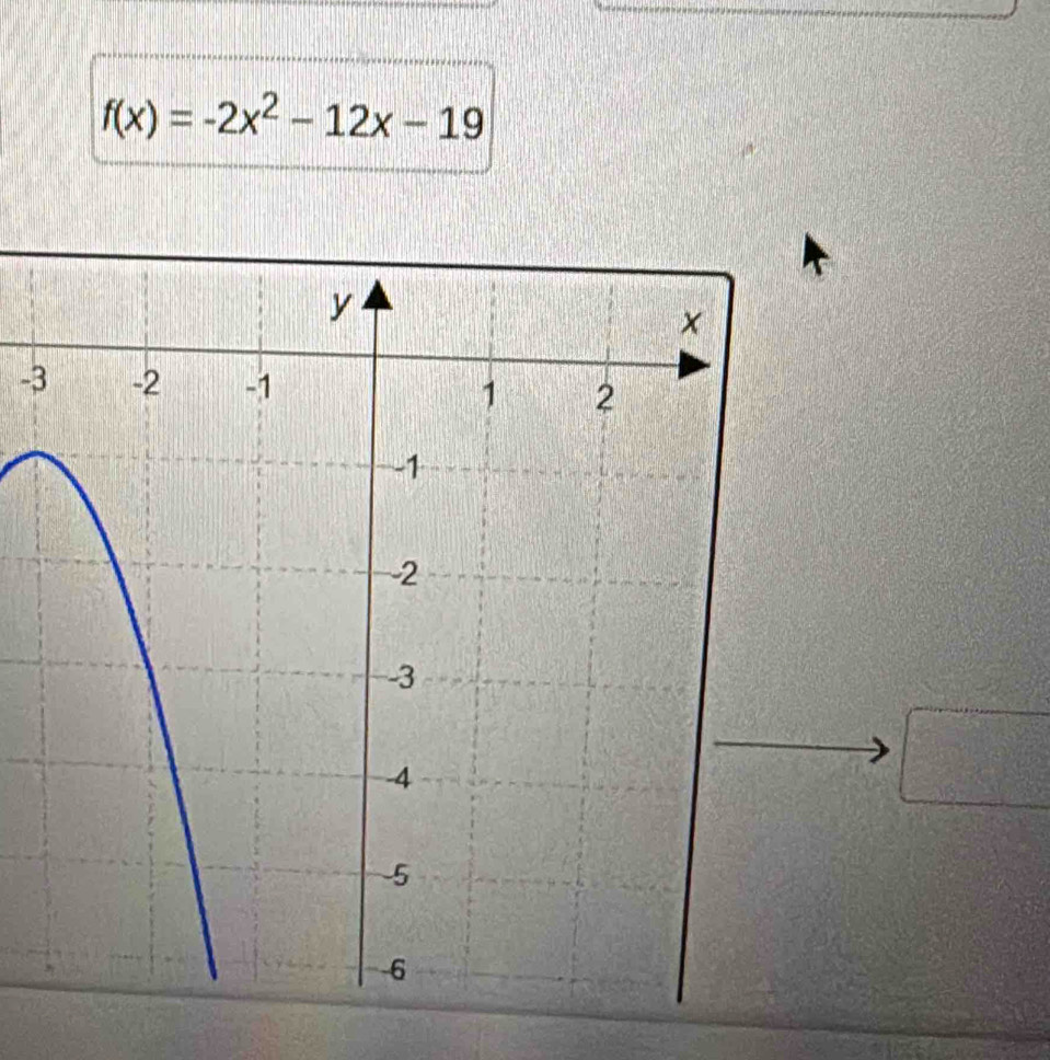 f(x)=-2x^2-12x-19
-3
=□