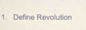 Define Revolution