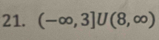 (-∈fty ,3]∪ (8,∈fty )