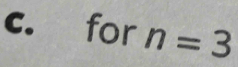 for n=3