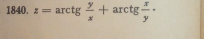 z=arctg y/x +arctg x/y ·