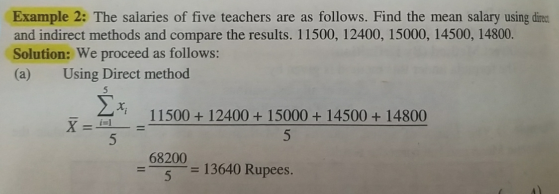 تم الحل:Example 2: The salaries of five teachers are as follows. Find ...