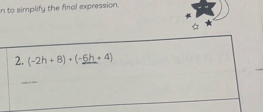 to simplify the final expression.