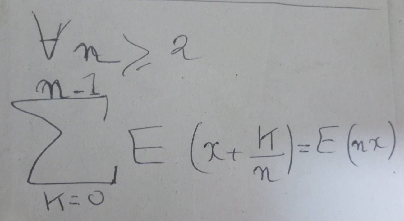 lim _nto ∈fty 1- x+ m/n  = x+ m/n ,n∈ (n+1)