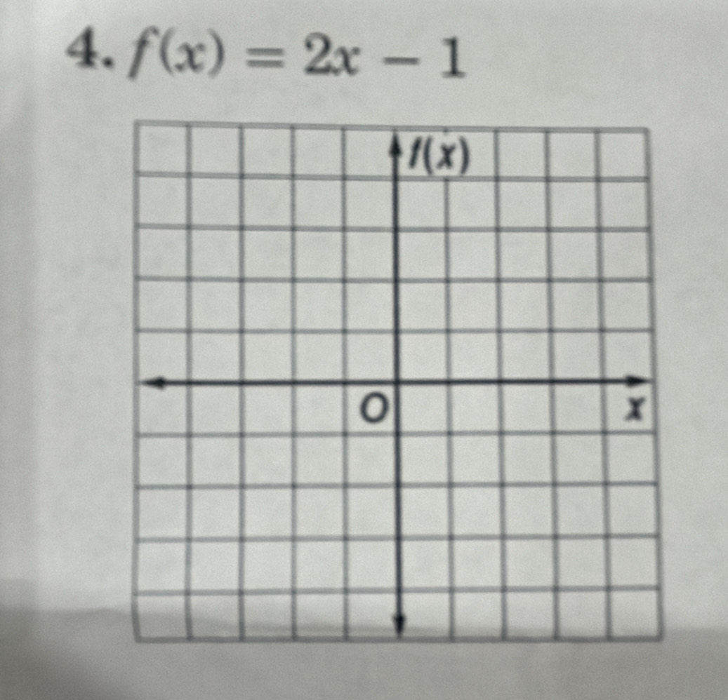 f(x)=2x-1