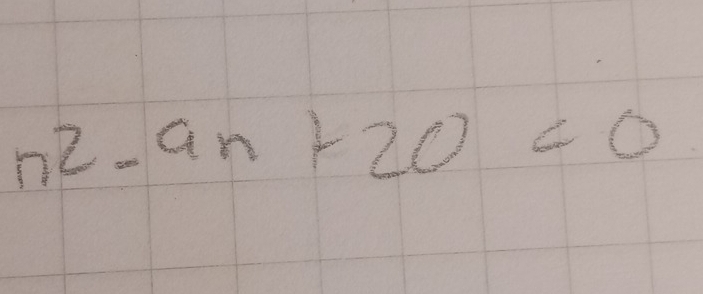 n^2-9n+20=0