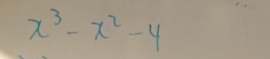 x^3-x^2-4