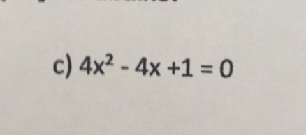 4x^2-4x+1=0