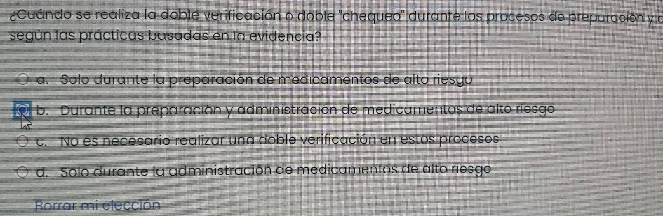 Resuelto:¿Cuándo se realiza la doble verificación o doble 