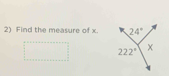 Find the measure of x.