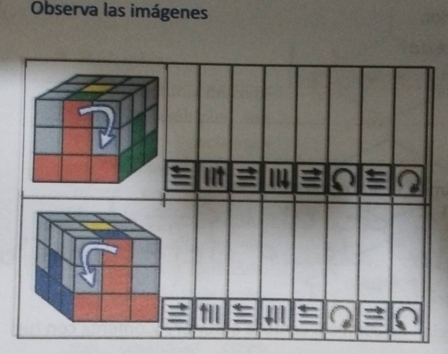 Observa las imágenes