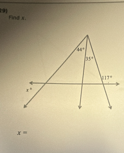 Find x,
x=