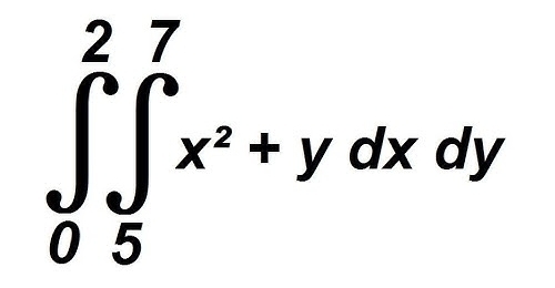 ∈tlimits _0^(2∈tlimits _5^7x^2)+ydxdy