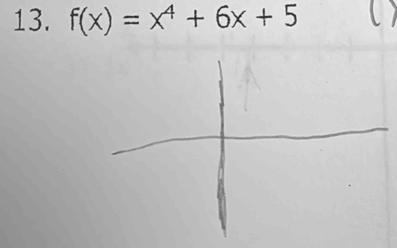 f(x)=x^4+6x+5