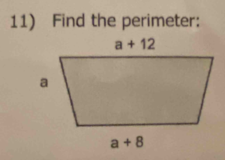 Find the perimeter: