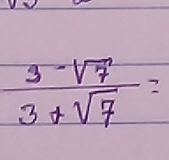  (3-sqrt(7))/3+sqrt(7) =