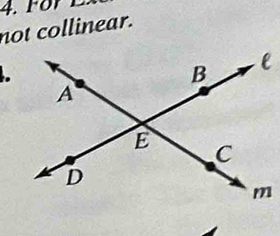 not collinear.