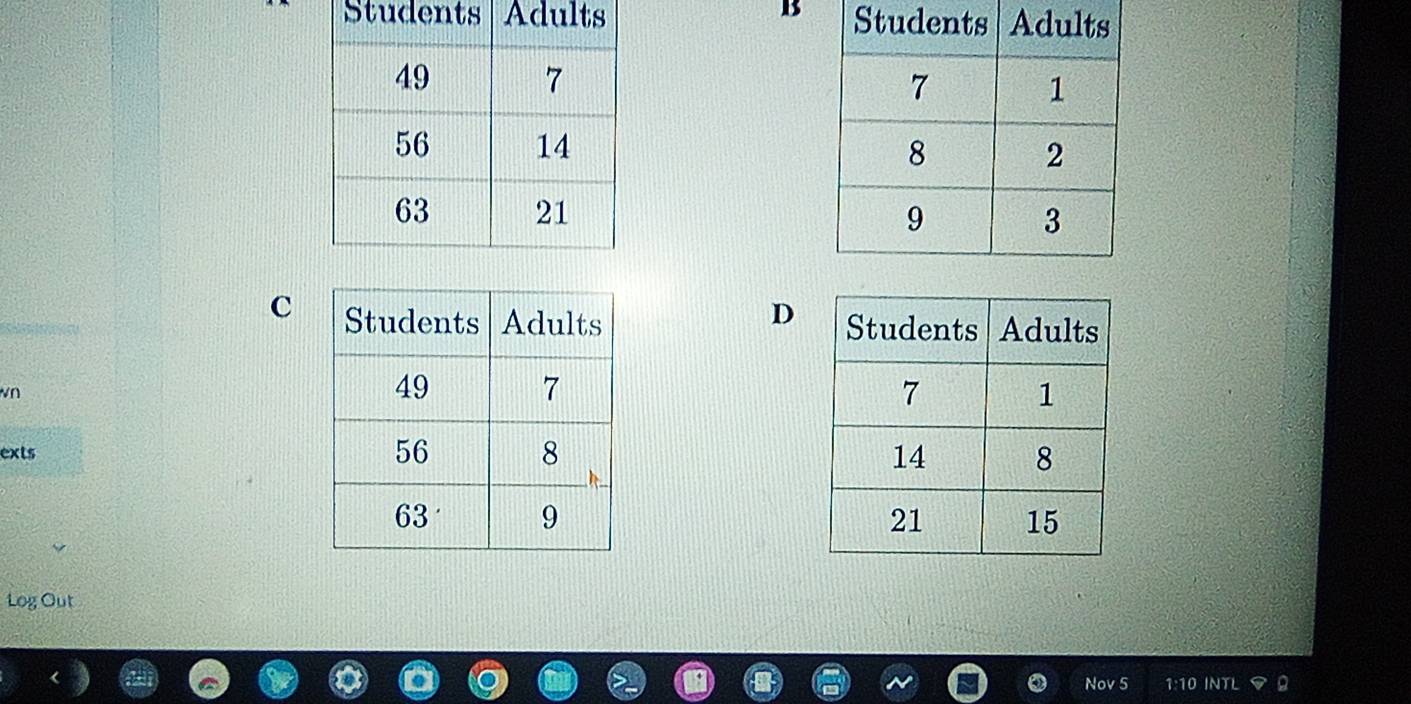 wn 

exts 


Log Out 
Nov 5 1:10 INTL
