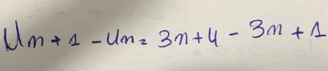 Mn+1-4n=3n+4-3n+1