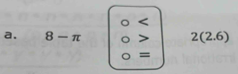 a
a. 8-π 2(2.6)
= =