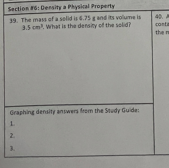 #6: Density a Physical Property
. A
nta
e m