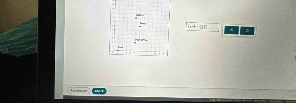 (x,y)=(□ ,□ ) × 6
Explanation Check