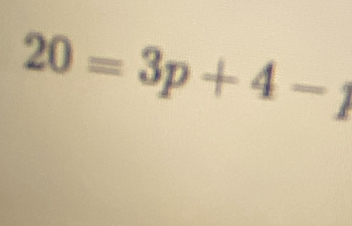 20=3p+4-j