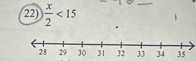  x/2 <15</tex>