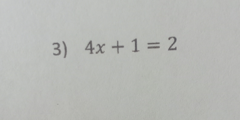 4x+1=2