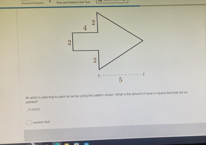 Solved: Area and Volume Area and Volume Unit Test An artist is planning ...