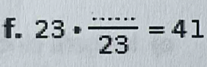 23·  ·s ·s /23 =41