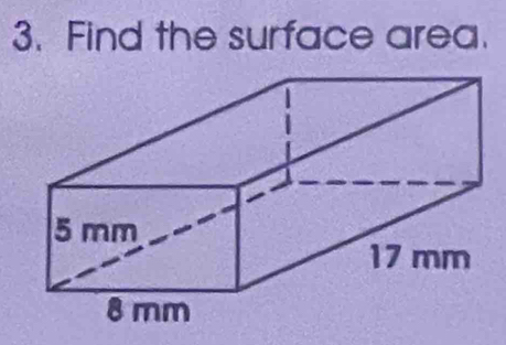 Find the surface area.