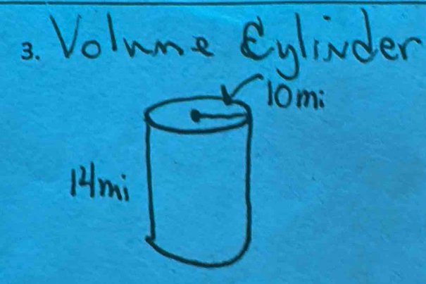 Volume Eylinder